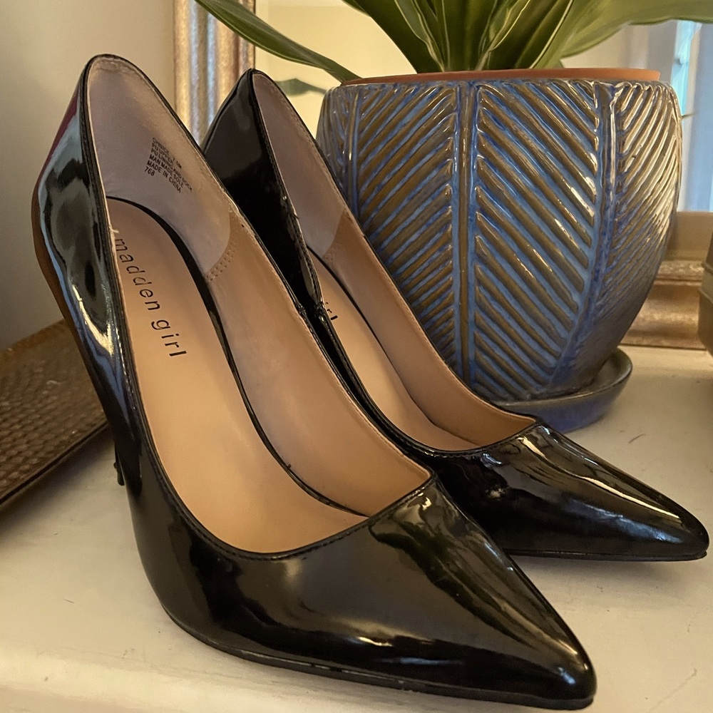 Black Madden Girl Stiletto Heels